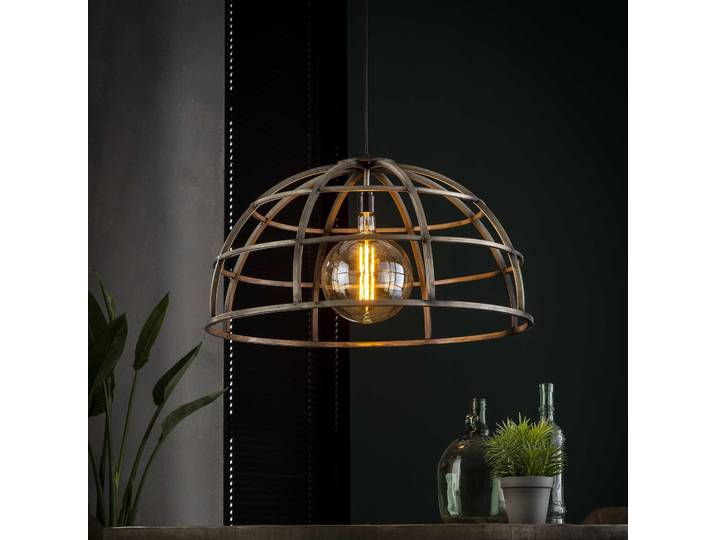 Hanglamp Ø70 dome / Oud zilver