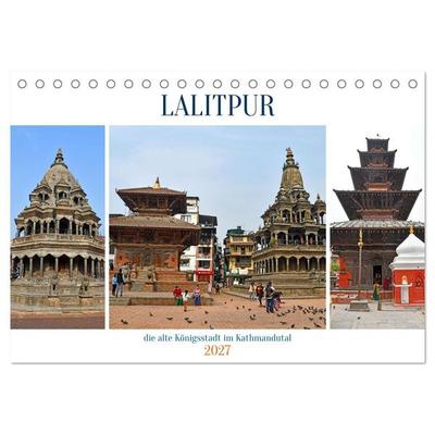LALITPUR, die alte Königsstadt (Tischkalender 2027 DIN A5 quer), CALVENDO Monatskalender