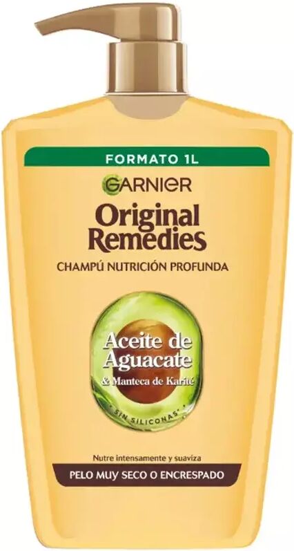 Garnier Original Remedies Champú Aguacate y Karité 1000 ml