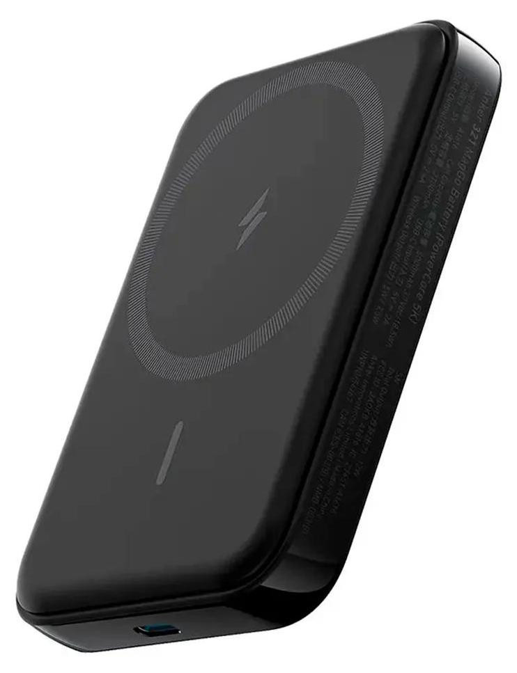 Anker 321 MagGo 5000 Draadloze Powerbank, 5000 mAh, 120 W, Zwart