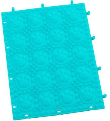 Inspire Essentials SilkyTouch Self Cleaning Cat Grooming Massage Comb blue
