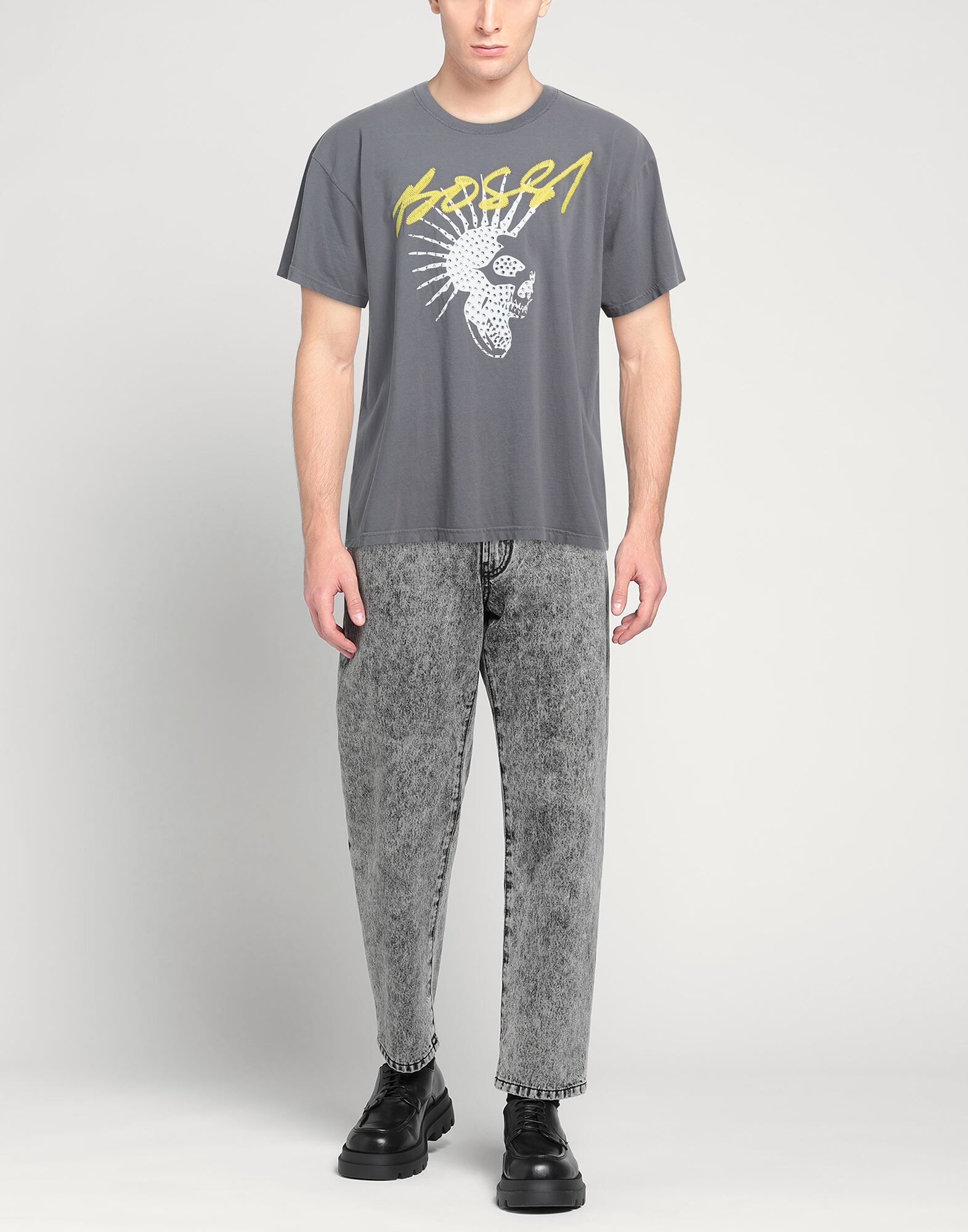 Bossi Sportswear Camiseta Hombre Gris L Hombre