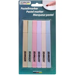 STANGER Textmarker Pastell farbsortiert