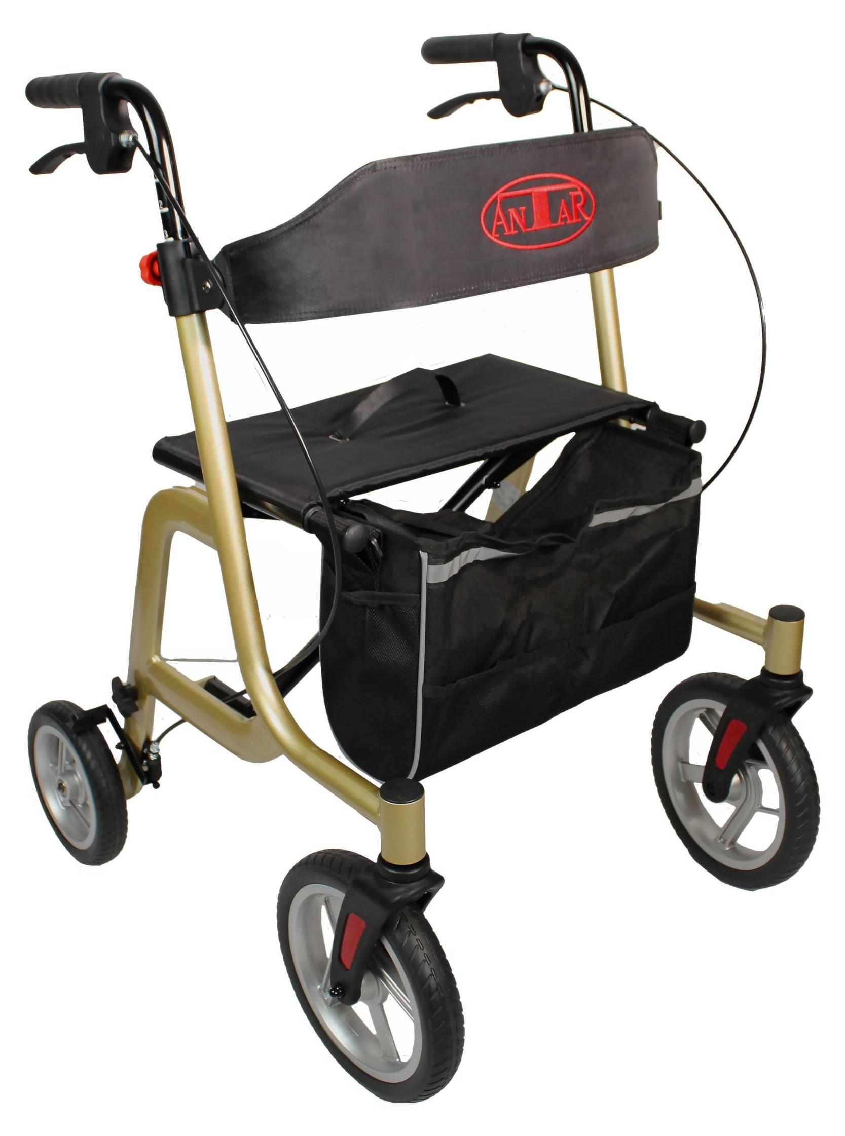Aluminium Rollator Gold Für Innen und Außen