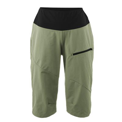 Fahrradhose GONSO "Trail Shorts W", Damen, Gr. 46, Normalgrößen, grün (schilfgrün), 93% Polyamid, 7% Elasthan, Hosen Fahrradhose, Strapazierfähig und Formstabil