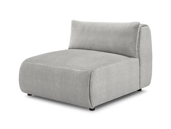Modulare Sessel für Sofa BOBOCHIC JEANNE Samt hellgrau