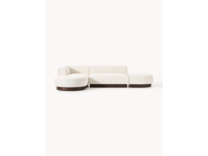 Modulares Ecksofa Natalie aus Teddy-Bouclé