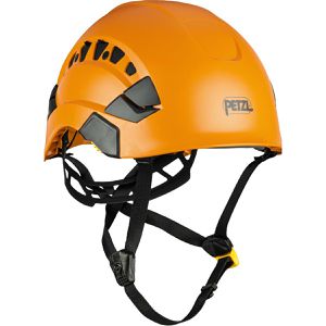 Petzl Schutzhelm Vertex Vent, EN 397, EN 12492, mit 6-Punkt-System & Kinnriemen, Größe 53-63, orange