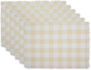 DII Heavyweight Check Fringed Placemat