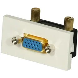 Lindy 60513 cable gender changer VGA Black, White (VGA, VGA), Video Adapter, Schwarz, Weiss