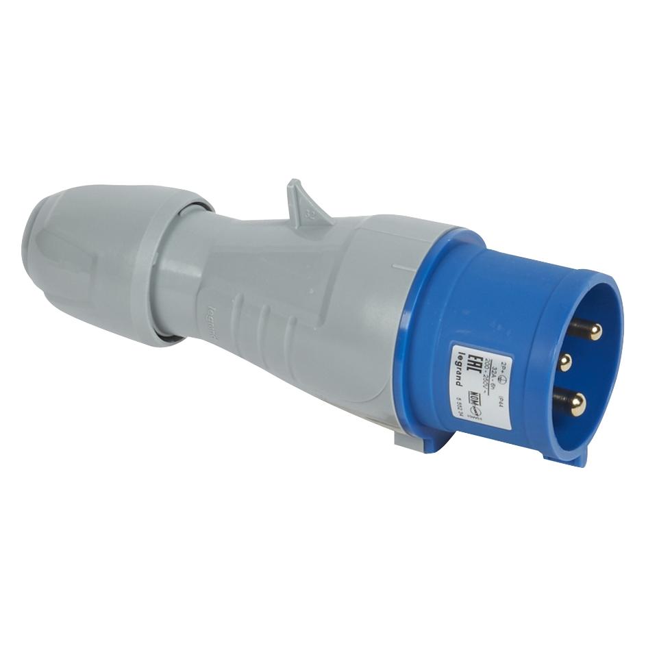 Legrand CEE-Stecker 32 A, blau, 3-polig, IP44 (090107)