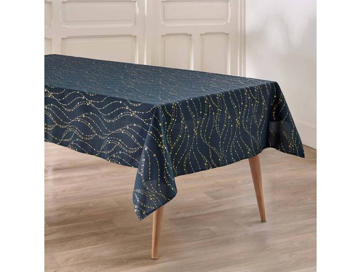 Nappe imprimée serpentins dorés - Blancheporte