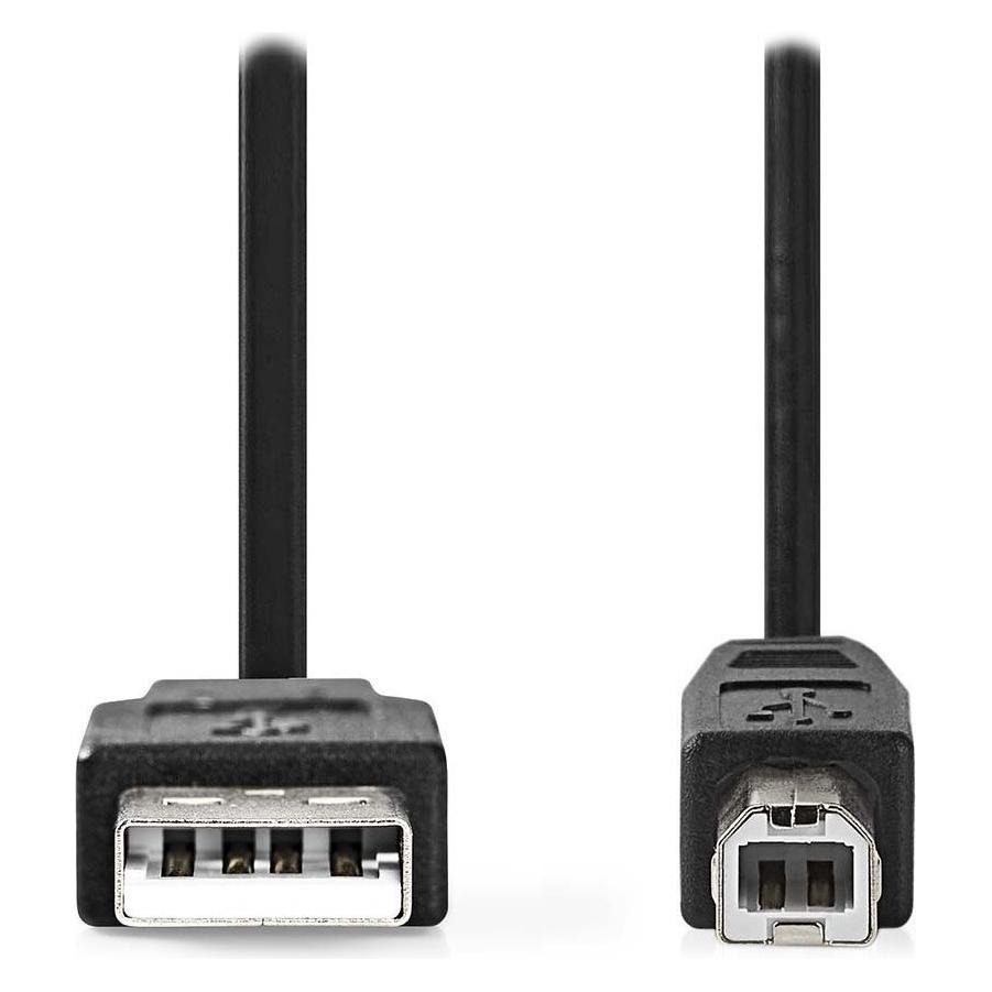 Nedis USB A - USB B (2 m, USB 2.0, 10 W) (CCGL60100BK20)