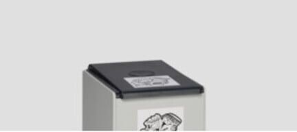 VAR Couvercle pour conteneur plastique 40 l anthracite (38006)