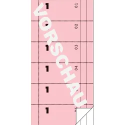 Avery Zweckform Bonbuch 105x198mm 2x50 Blatt 300 Abrisse rosa