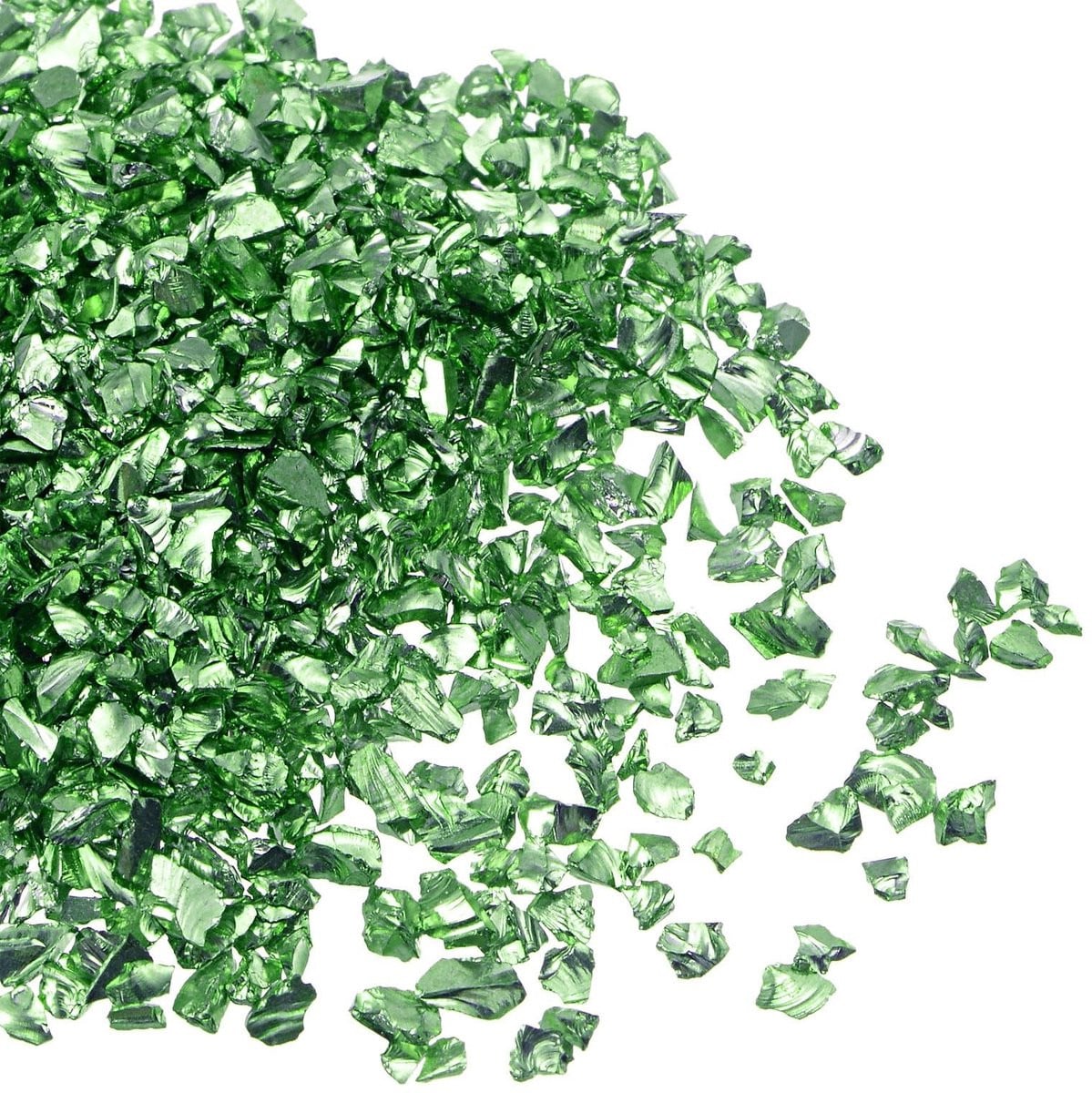 Dailygoody Verpletterde glasplinters Decoratie Grasgroen voor DIY en handwerkprojecten