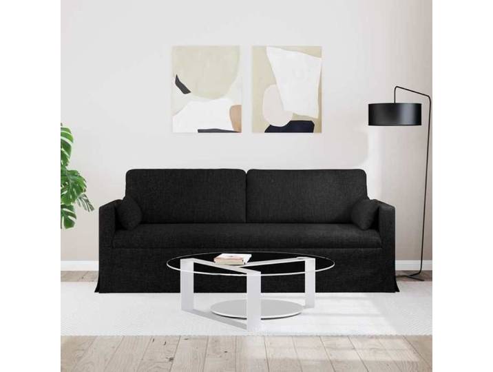 Noir SOFA - PHSH - Canapé 180cm - 3 places - Noir Métал C369