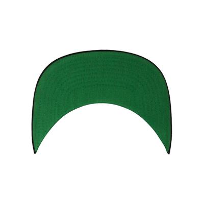 Flex Cap FLEXFIT "Flexfit Unisex Classic Snapback Kids", Jungen, Gr. Kids, grün (schwarz), 80% Polyacryl, 20% Wolle, unifarben, Caps