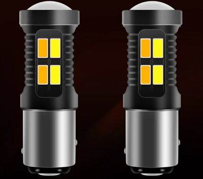 Drop Dash Deals LED DRL Switchback Turn Signal Bulb Dual Color LED DRL Switchback Turn Signal Bulb Dual Color