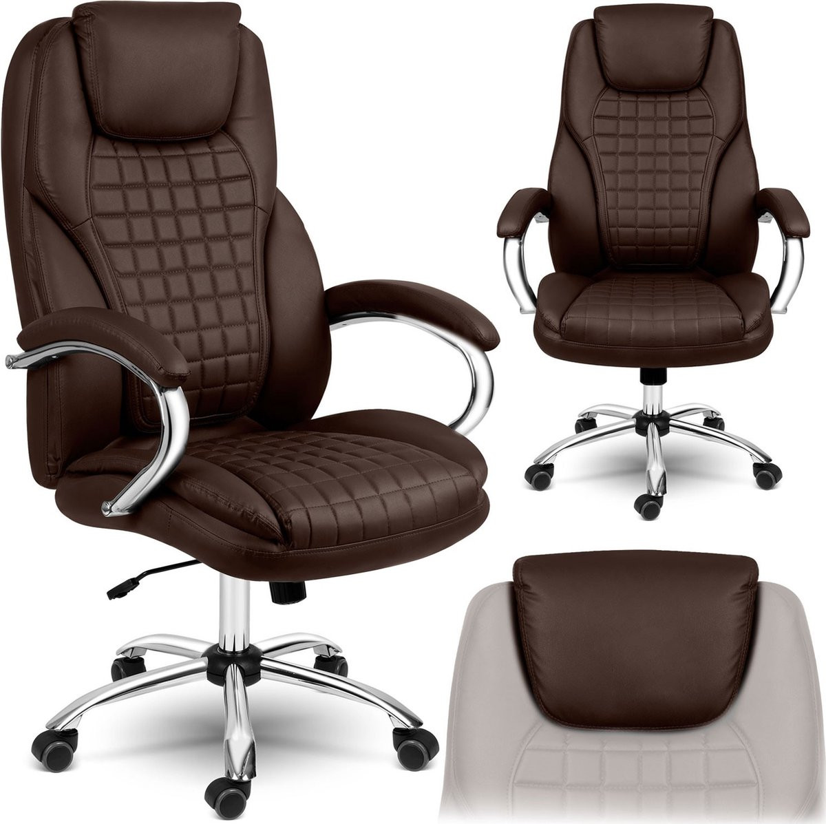 Sofotel Batory bureaufauteuil met armleuningen - kastanje