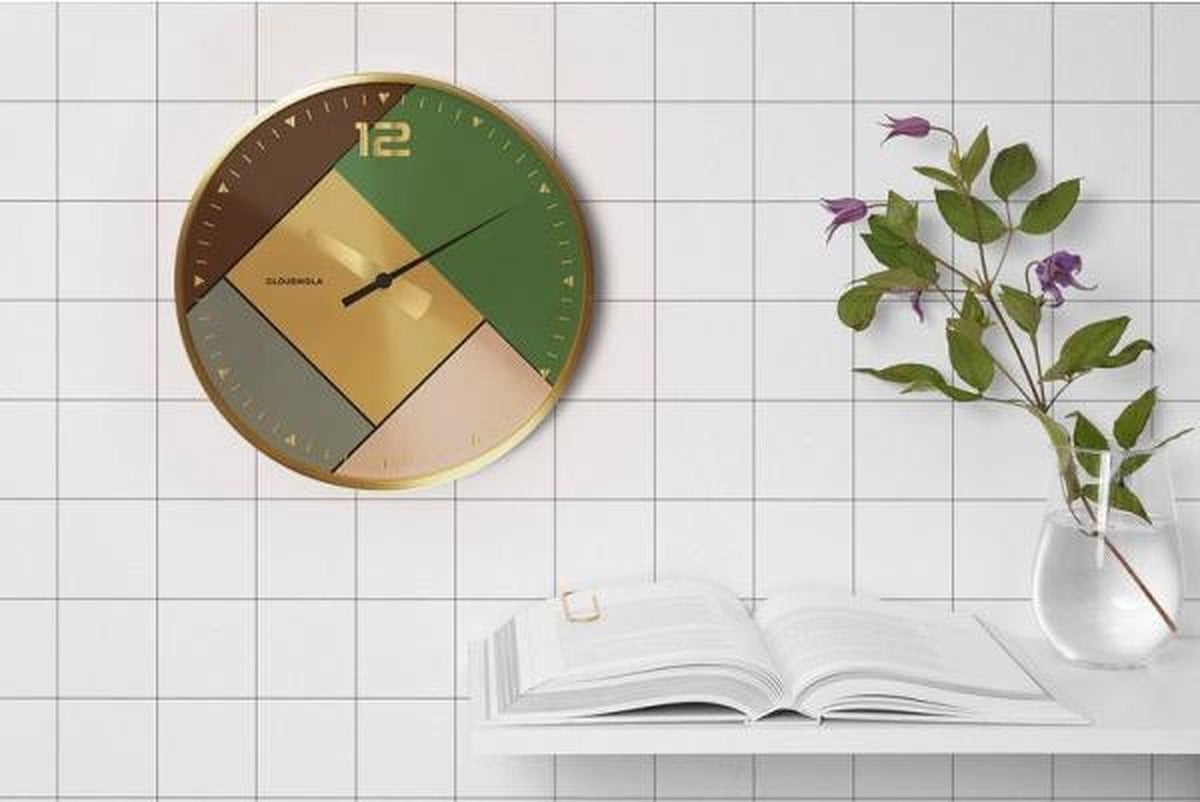 Cloudnola Wandklok Rubik Gold Ø20 cm