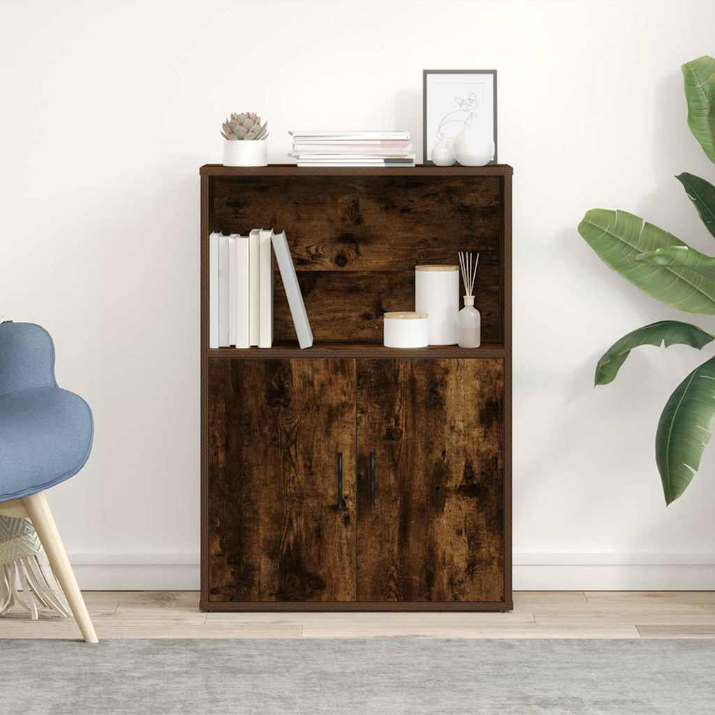 17 Stories Shevetta 85cm H x 60cm W Bookcase Smoked Oak