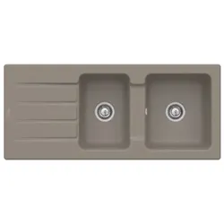 Villeroy & Boch Architectura Einbauspüle 338002TR mit Ablaufgarnitur und Exzenterbetätigung, Timber