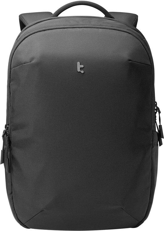 15,6-Zoll Laptop-Rucksack, 20 Liter. Minimalistischer Herren-Rucksack, ideal für den täglichen Gebrauch, für die Arbeit, im Geschäftsbereich und im Alltag. Farbe: Schwarz