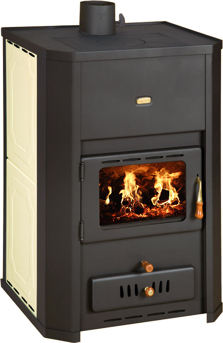 Wasserführender Kaminofen Holz Verbrennung Prity WD W24 18,2+6,1kw BimSchv2 A