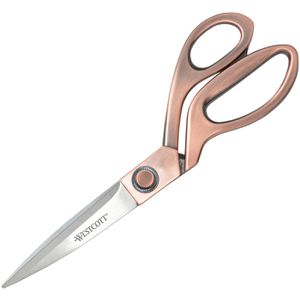 Westcott Büroschere Vintage E-1645900, 20,2 cm, Papierschere, aus Edelstahl, rostfrei, kupfer