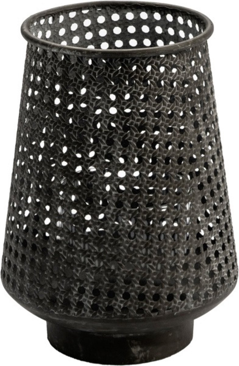 Home Society Windlicht Hurricane Morreta Zwart Metaal 29cm
