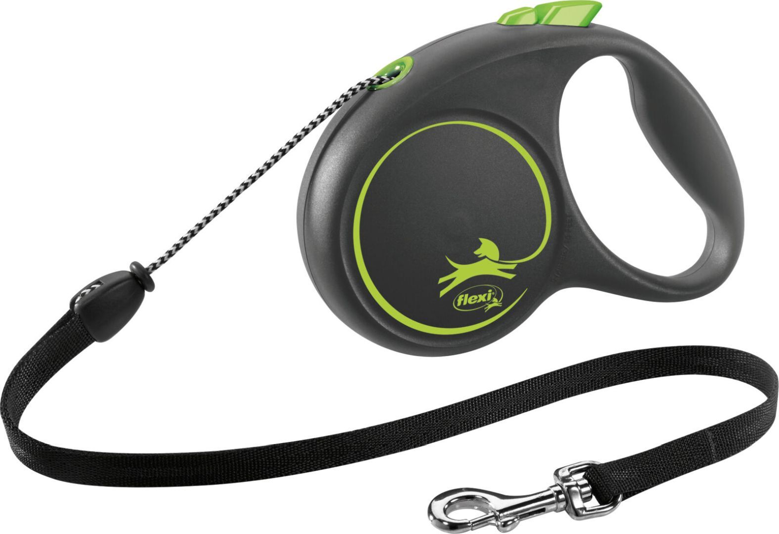 TRIXIE flexi BLACK DESIGN, Seil, M: 5 m, grün