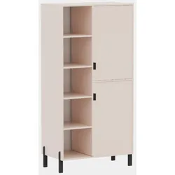 BÜCHERREGALE MINO 82,5 / 155,5 / 45 cm Beige