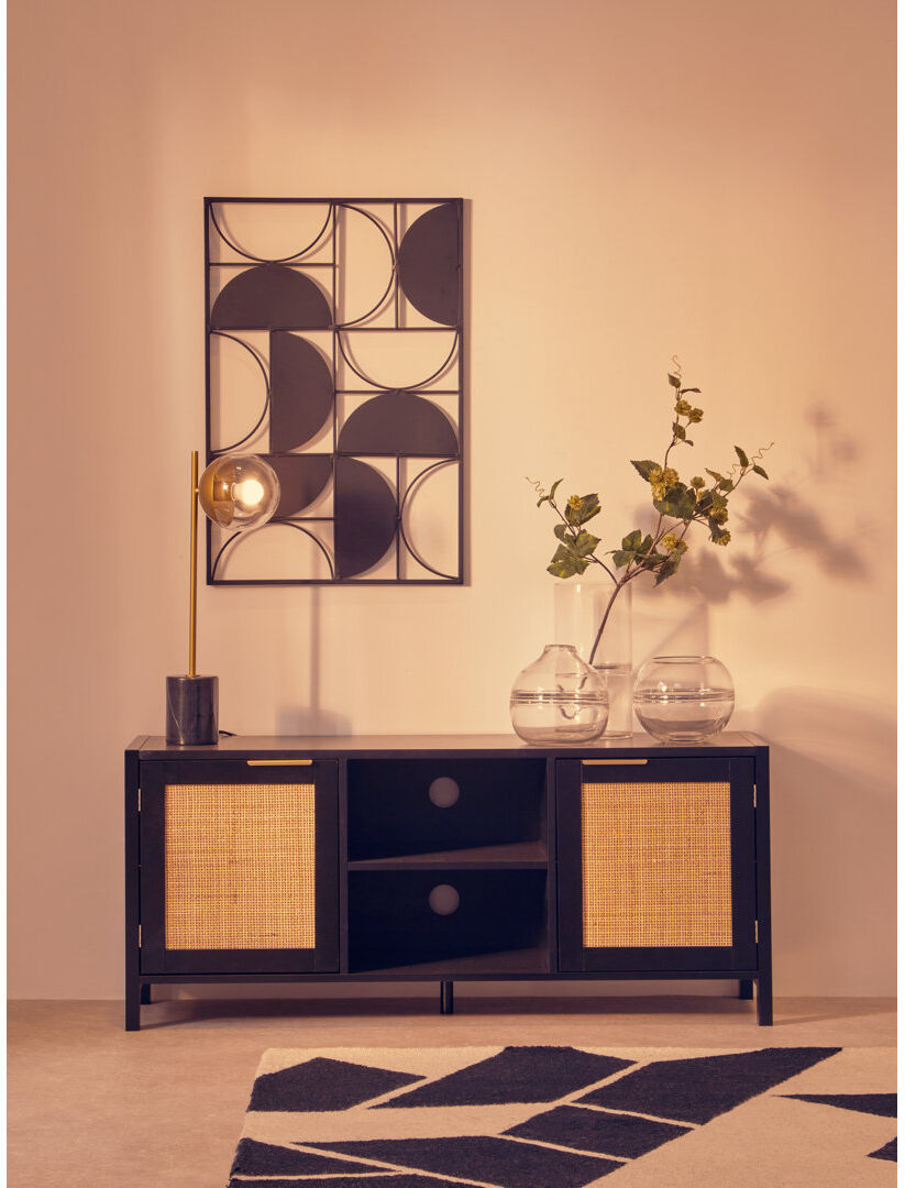 Bay Isle Home Achaius TV Stand for TVs up to 50" Black 50"