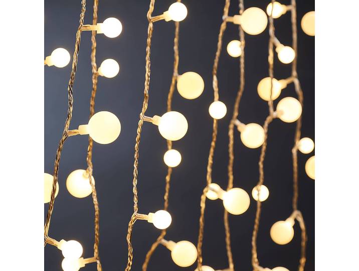 Guirlande lumineuse 2 x 1132cm Blanc/Blanc