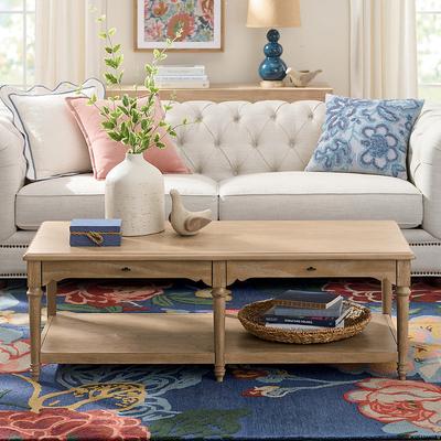 "Liliane Rectangular Coffee Table, 56"" - Grandin Road"