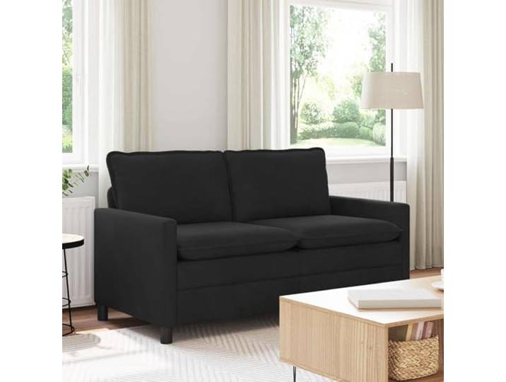 pokgdf Sofa Schwarz 156 x 81 x 87,5 cm Samt Metallrahmen, Ergonomisches Design, Pflegeleicht, Wohnzimmer, Schlafzimmer