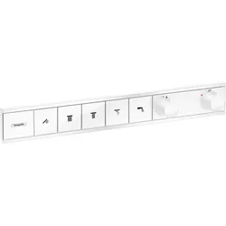 hansgrohe Rainfinity RainSelect Thermostat, Unterputz, für 5 Verbraucher, 15384700, Farbe: weiss matt