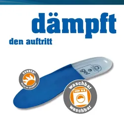 SUNBED® Gel Fußbetteinlage mit bis zu 8 mm Gel Kern