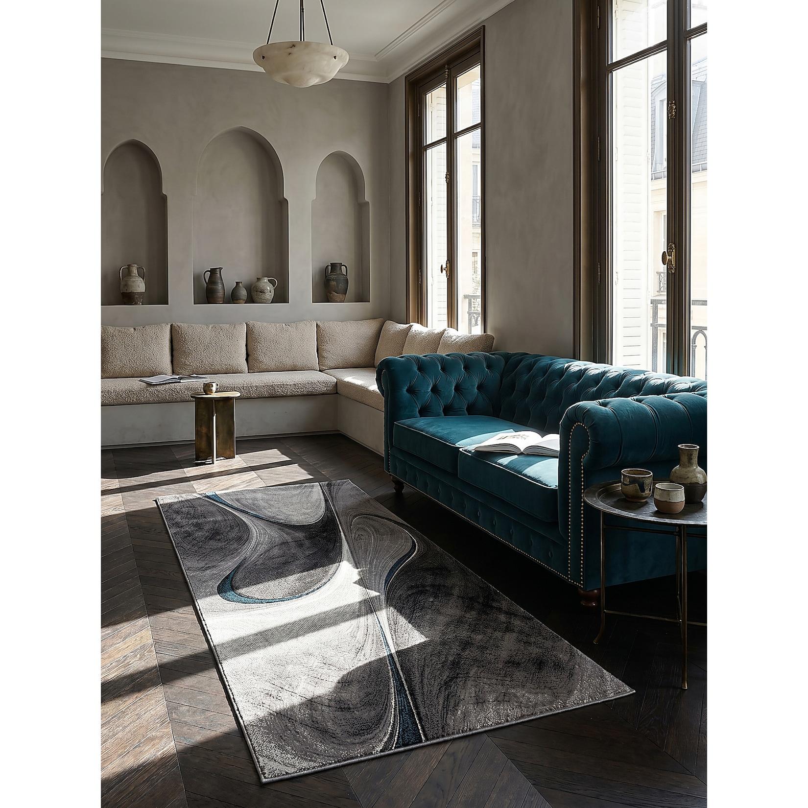 Läufer Polypropylen Grau 80x150 cm - BIENO Kadima Design