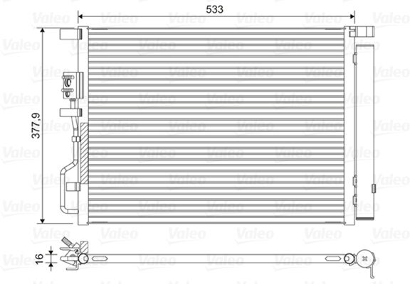 Valeo Kondensator, Klimaanlage 822612 Für Kia Hyundai (Beijing)
