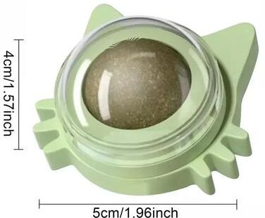 Uplift Essentials Elite Natural Rotatable Catnip Wall Ball green