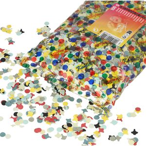 Papstar Konfetti 18690, rund, aus Papier, bunt, 100g Beutel
