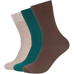3er Pack s.Oliver Essentials Gekämmte Baumwolle Crew Socken 7657 - botanical garden 39-42