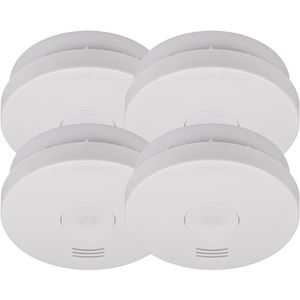 Brennenstuhl Rauchmelder RM L 3100 Set, 10 Jahre Laufzeit, 85 dB, VdS-geprüft, mit Q-Label, 4 Stück