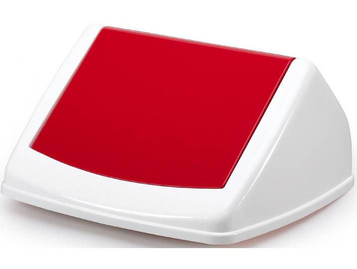DURABLE Papierkorb Schwingdeckel Durabin Flip Lid Square 40 rot (10 Stück)