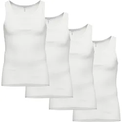 Feinripp Unterhemden 4er Pack Herren Unterhemd