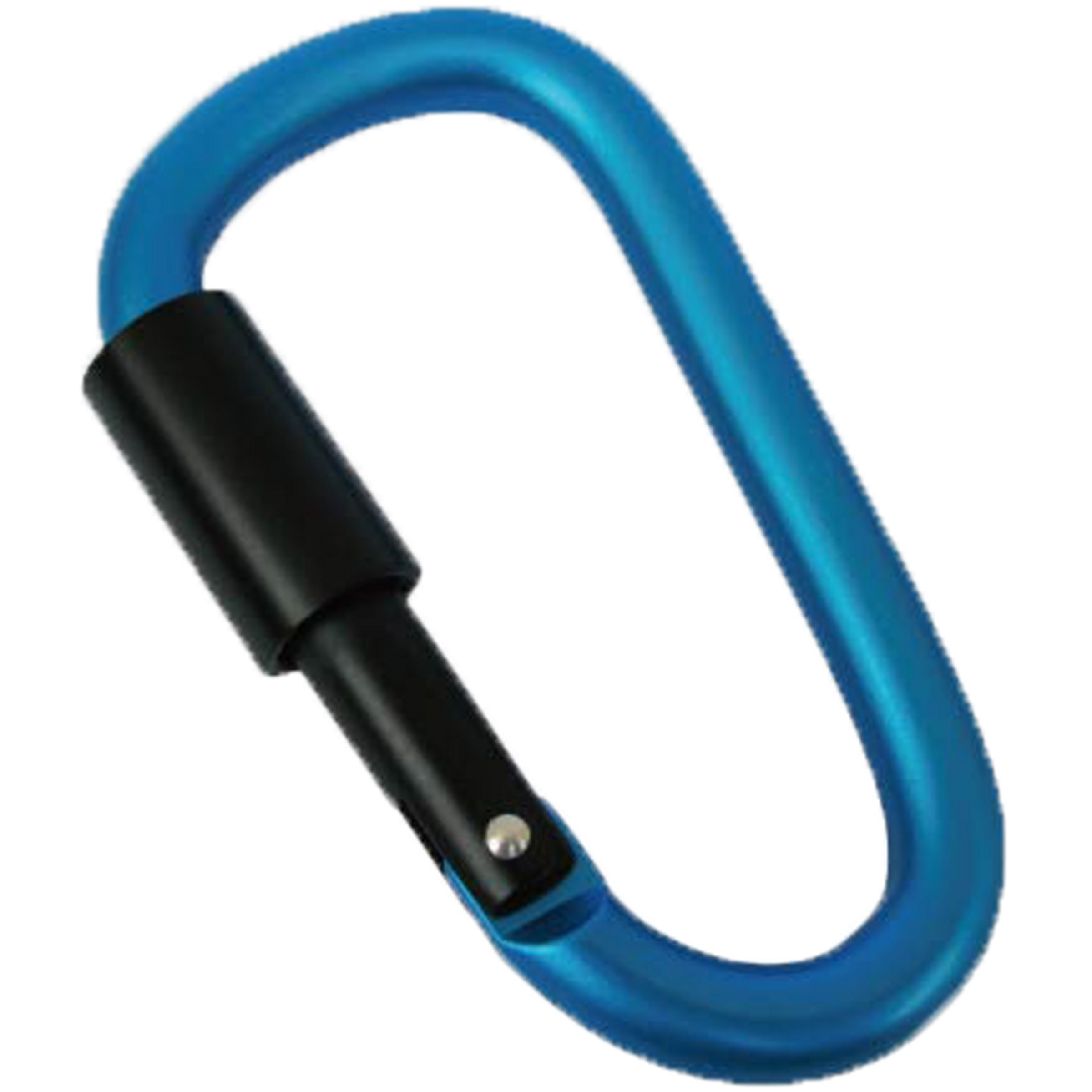 Munkees Screw-Lock Carabiner Schlüsselanhänger blau Größe 8x80mm