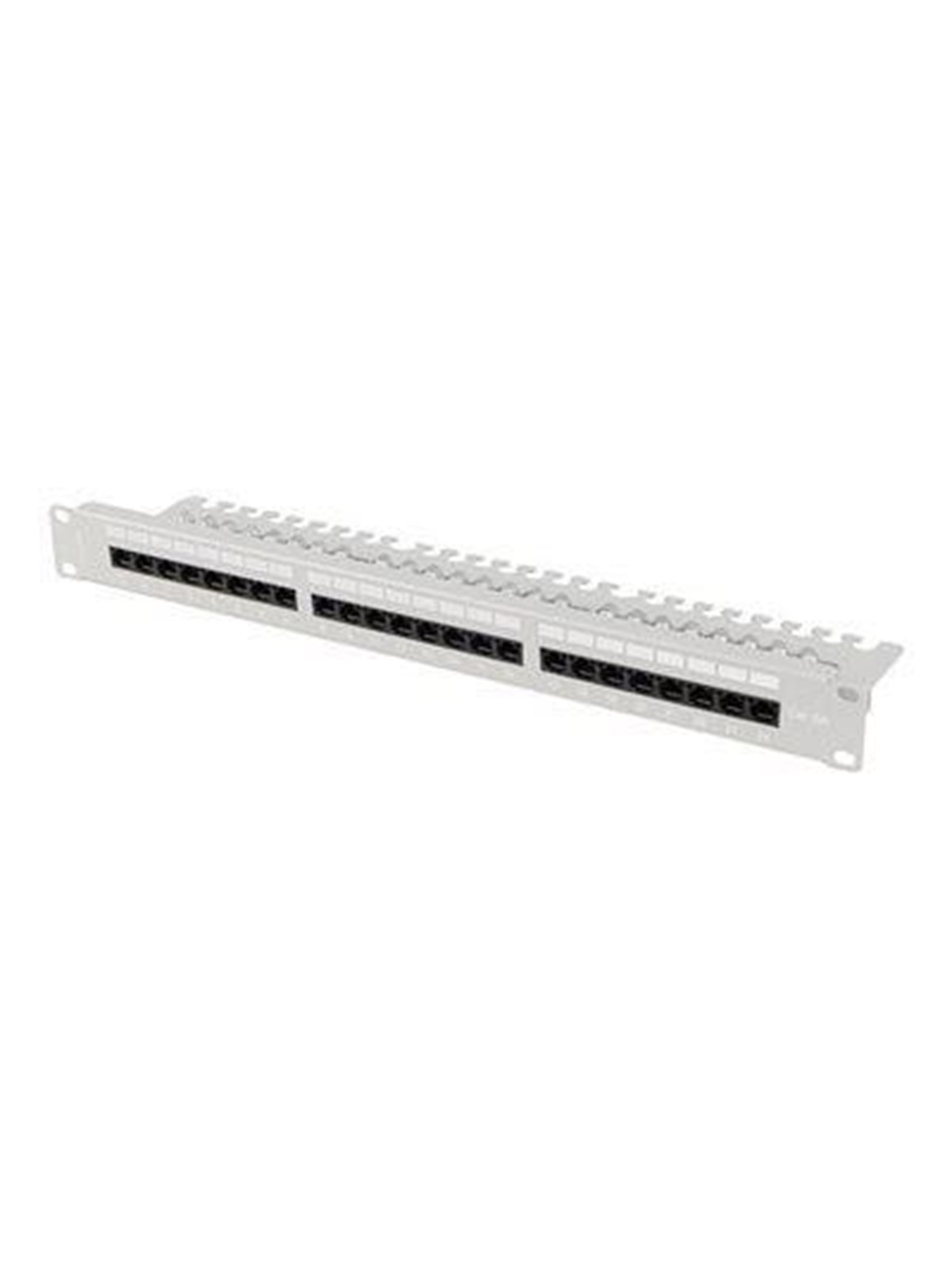 Lanberg patch panel - 1U - 19" - with shelf