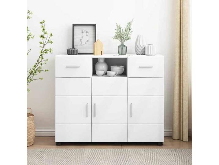 Moderne Buffet Salon Classique - Commode Chambre Elégant Buffet avec tiroir Blanc 88.5x30.5x73 cm Bois d'ingénierie @FR(692835)
